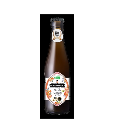 BIERE BLONDE ABRICOT PECHE 25 CL