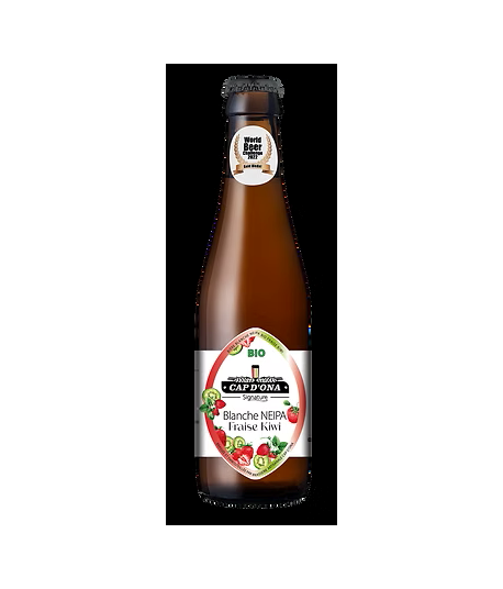 BIERE BLANCHE BIO FRAISE KIWI 25 CL